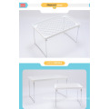 Best-seller durable polyvalent en plastique blanc pliant rack pour le ménage